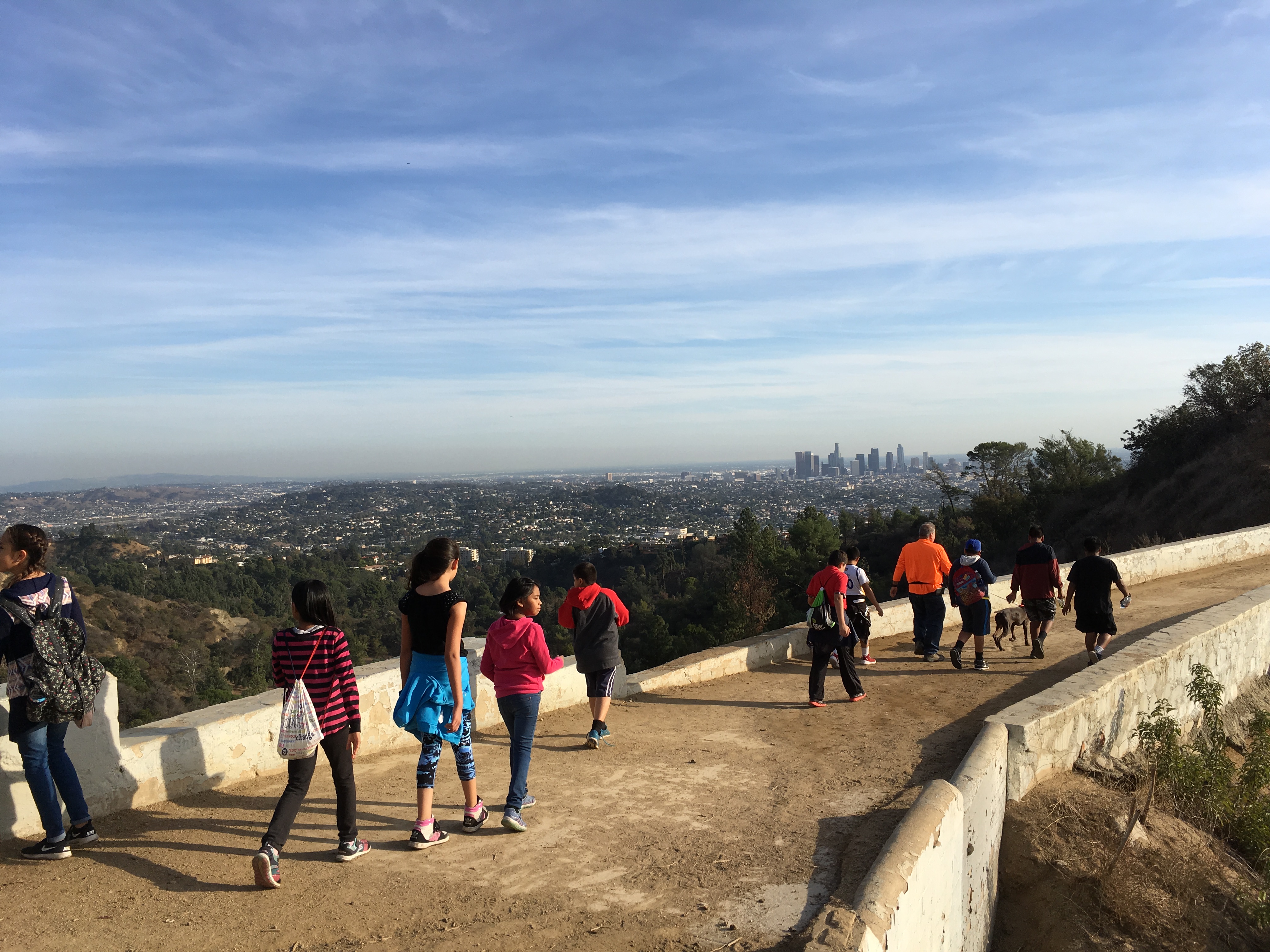 Walking to the Hollywood Sign.